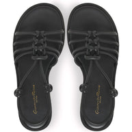 Gianvito Rossi Hebe Leather Sandals Black