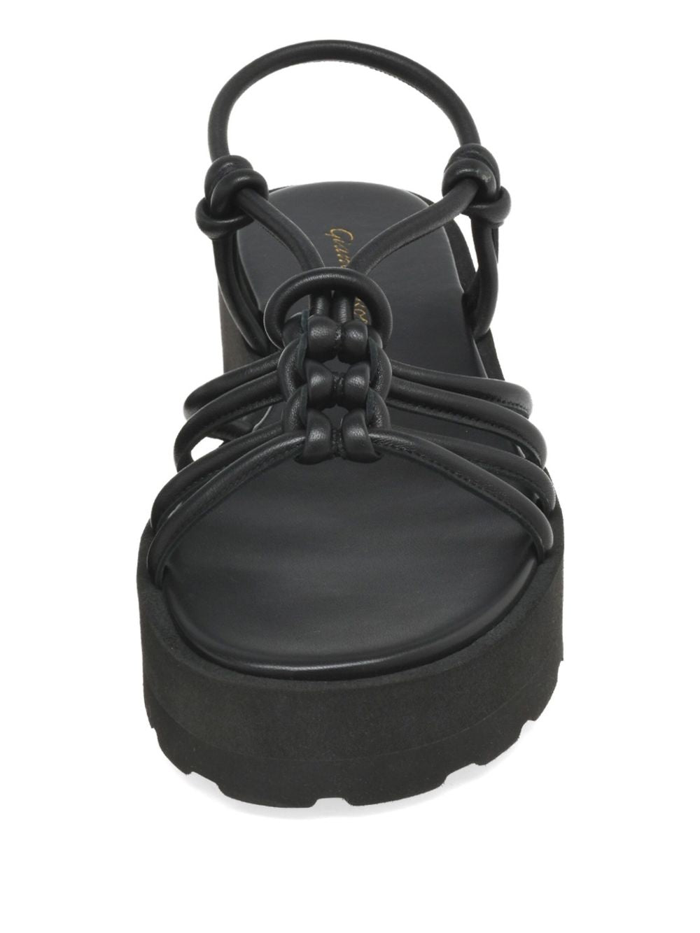 Gianvito Rossi Hebe Leather Sandals Black