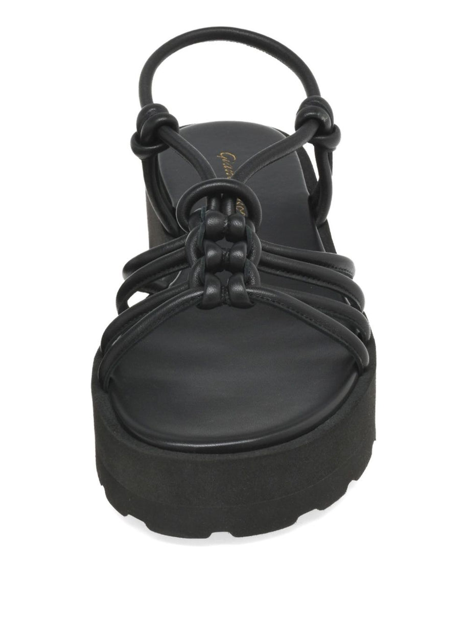 Gianvito Rossi Hebe Leather Sandals Black