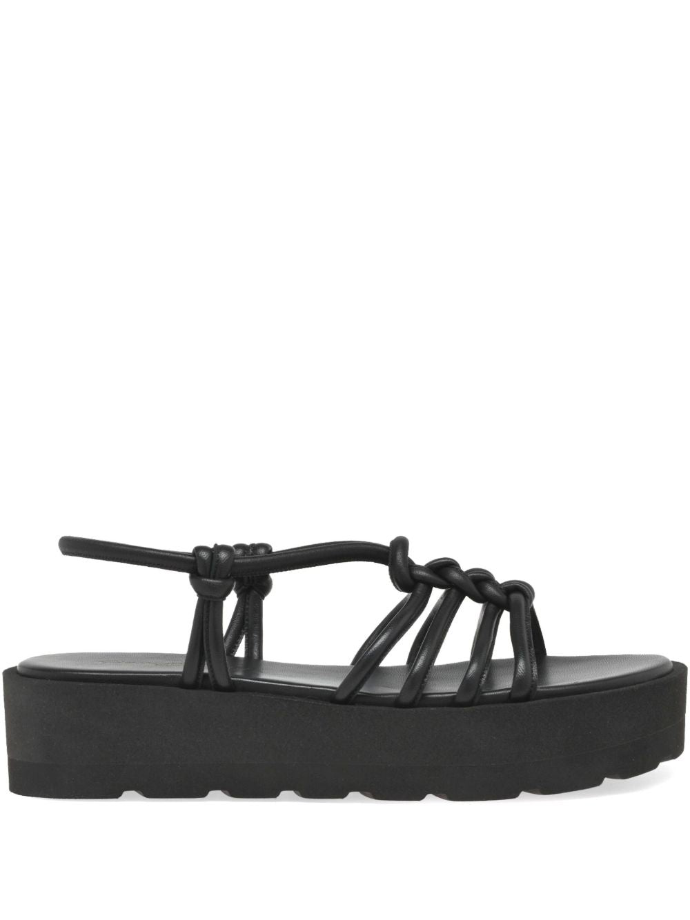 Gianvito Rossi Hebe Leather Sandals Black