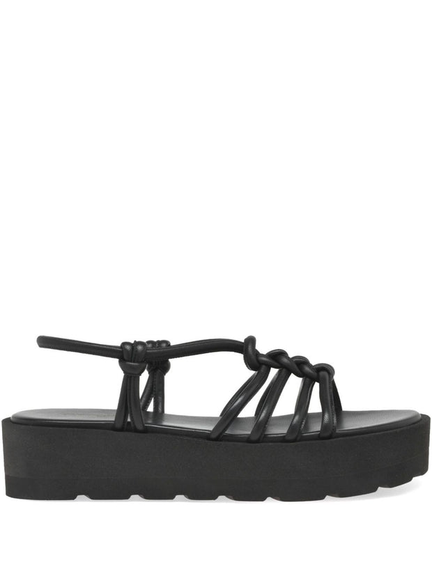 Gianvito Rossi Hebe Leather Sandals Black