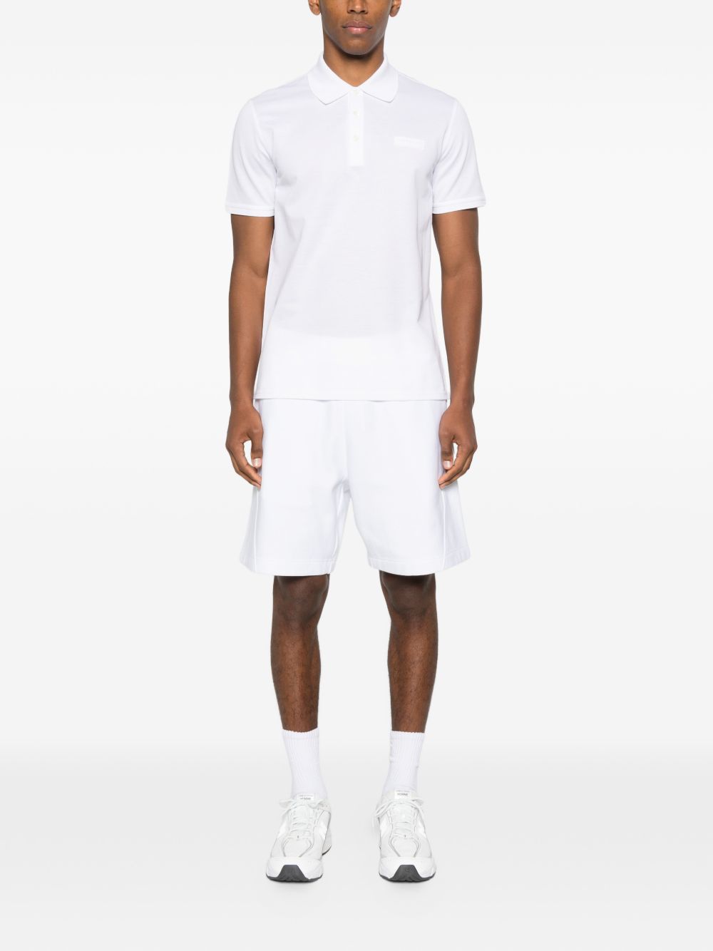 Givenchy Logo Cotton Shorts White