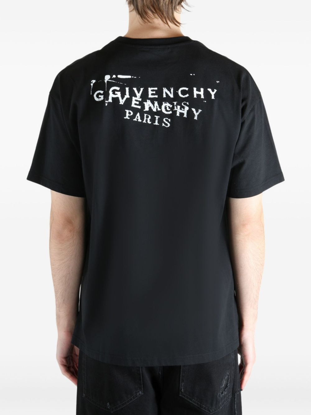 Givenchy Logo Cotton T-shirt Black