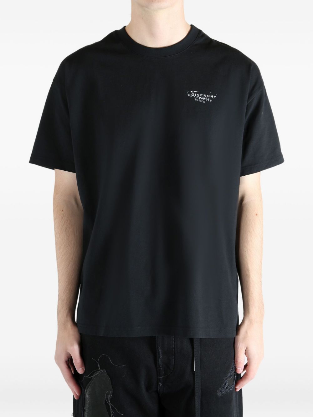 Givenchy Logo Cotton T-shirt Black