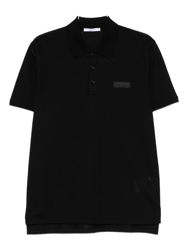 Givenchy Cotton Polo Shirt Black