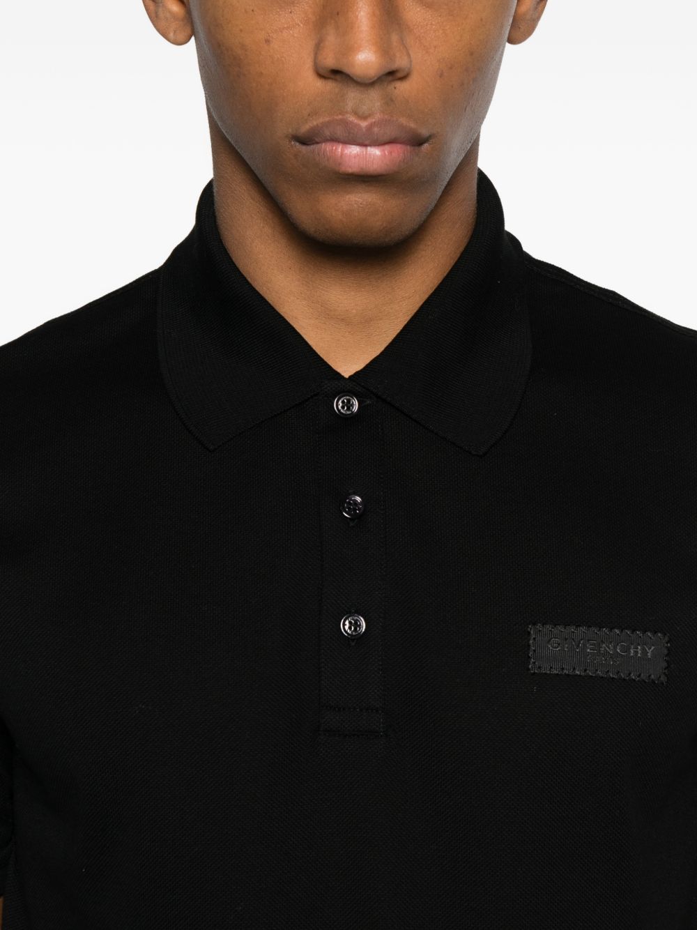 Givenchy Cotton Polo Shirt Black