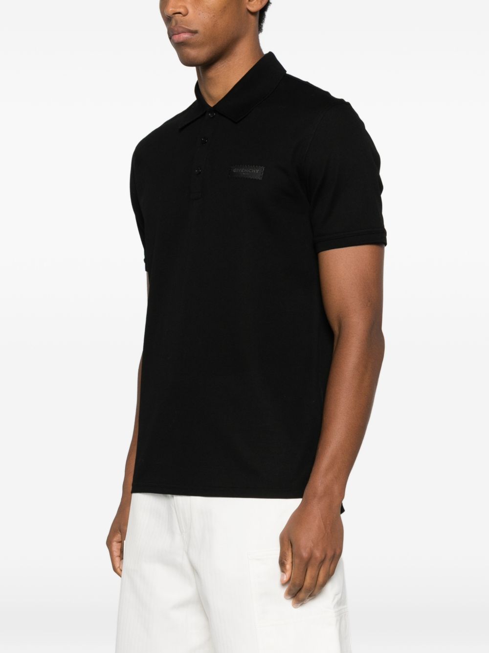 Givenchy Cotton Polo Shirt Black
