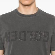 Golden Goose Logo Cotton T-shirt Grey
