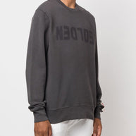 Golden Goose Logo Cotton Sweatshirt Grey