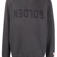 Golden Goose Logo Cotton Sweatshirt Grey