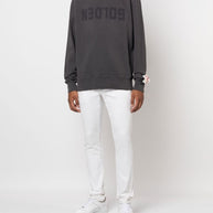 Golden Goose Logo Cotton Sweatshirt Grey