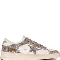 Golden Goose Stardan Leather Sneakers Silver