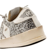 Golden Goose Stardan Leather Sneakers Silver