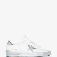 Golden Goose Stardan Leather Sneakers Silver