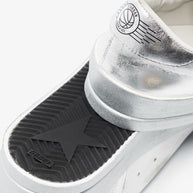 Golden Goose Stardan Leather Sneakers Silver