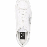 Golden Goose Stardan Leather Sneakers Silver
