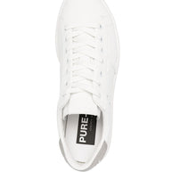 Golden Goose Purestar Leather Sneakers Silver
