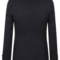 Golden Goose Wool Double-breasted Blazer Jacket Blue