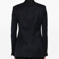 Golden Goose Wool Double-breasted Blazer Jacket Blue