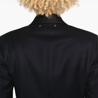 Golden Goose Wool Double-breasted Blazer Jacket Blue