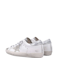 Golden Goose Super-Star Leather Sneakers Silver