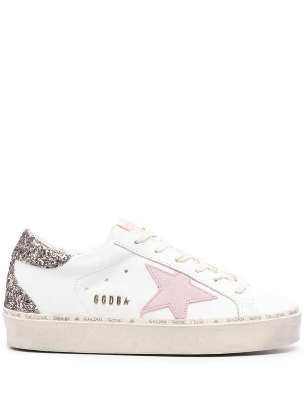 Golden Goose Hi Star Leather Sneakers Pink