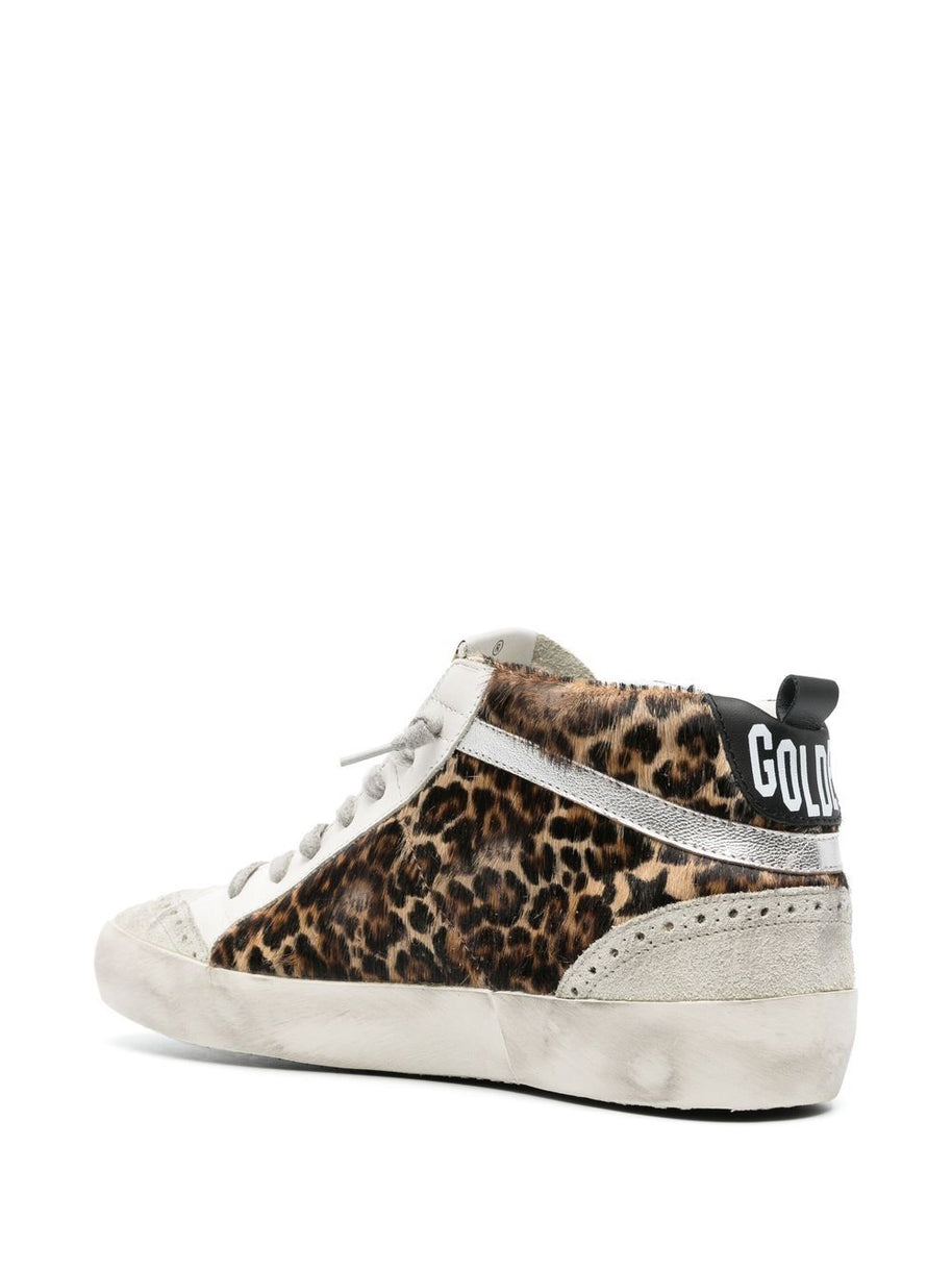 Golden Goose Mid Star Leather Sneakers Brown