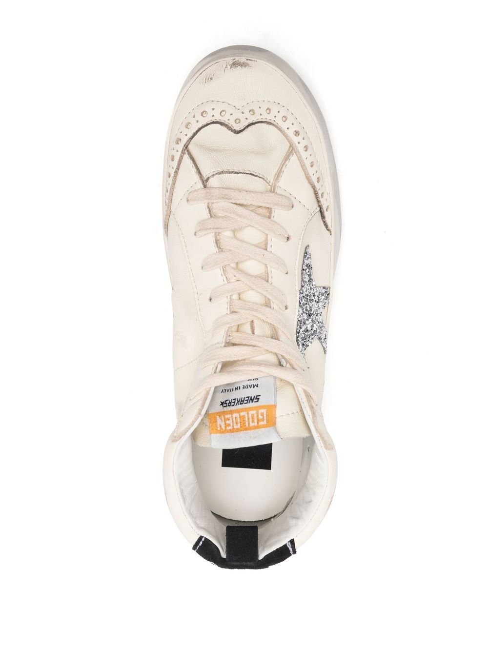 Golden Goose Mid Star Leather Sneakers White