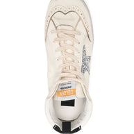 Golden Goose Mid Star Leather Sneakers White