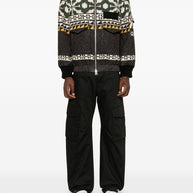 Golden Goose Cotton Cargo Trousers Black