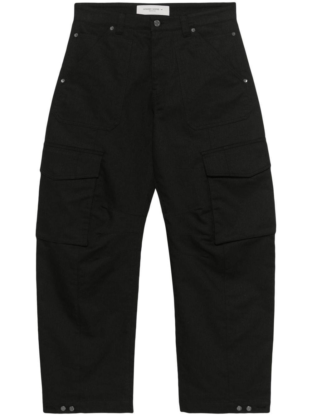 Golden Goose Cotton Cargo Trousers Black