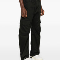 Golden Goose Cotton Cargo Trousers Black