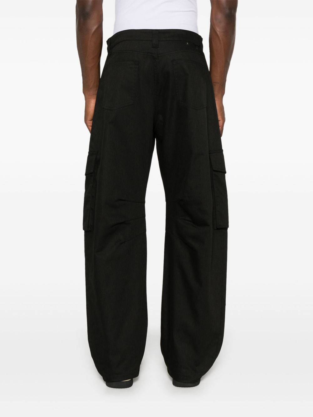 Golden Goose Cotton Cargo Trousers Black
