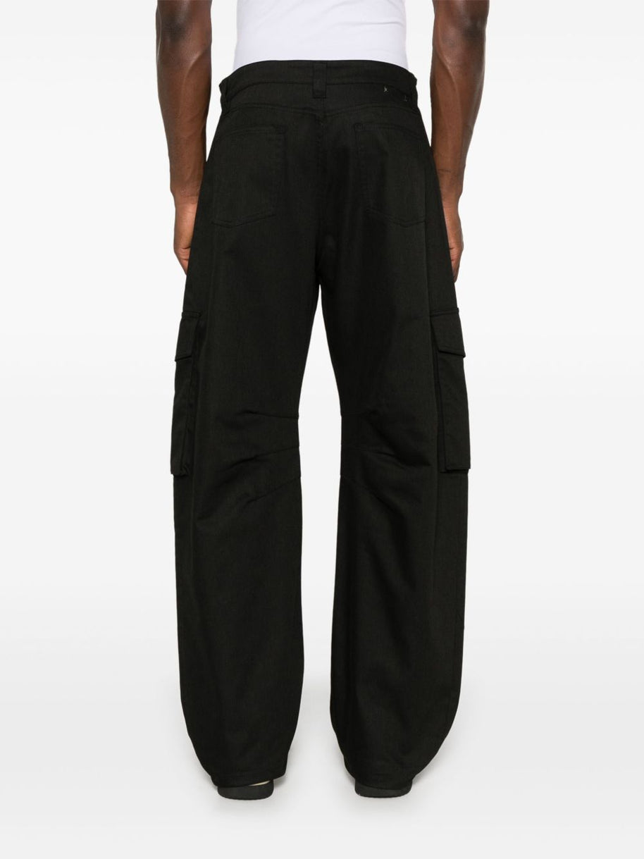 Golden Goose Cotton Cargo Trousers Black