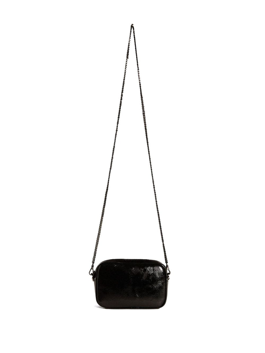 Golden Goose Star Mini Leather Crossbody Bag Black