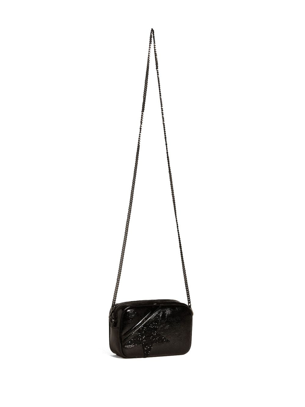 Golden Goose Star Mini Leather Crossbody Bag Black