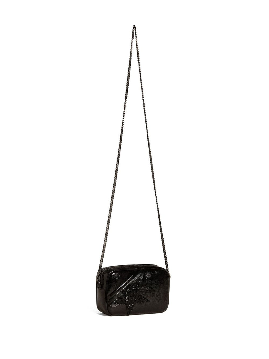 Golden Goose Star Mini Leather Crossbody Bag Black