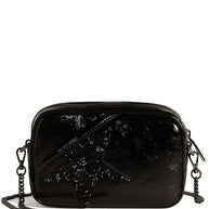 Golden Goose Star Mini Leather Crossbody Bag Black
