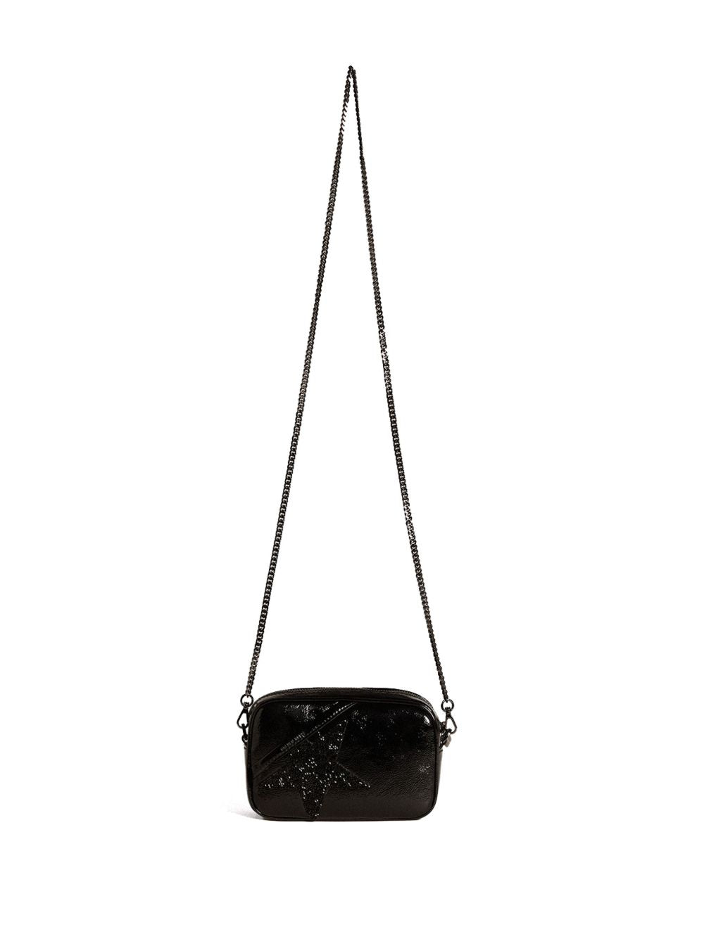 Golden Goose Star Mini Leather Crossbody Bag Black