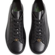 Valentino Garavani VLogo Signature Royco Leather Sneakers Black
