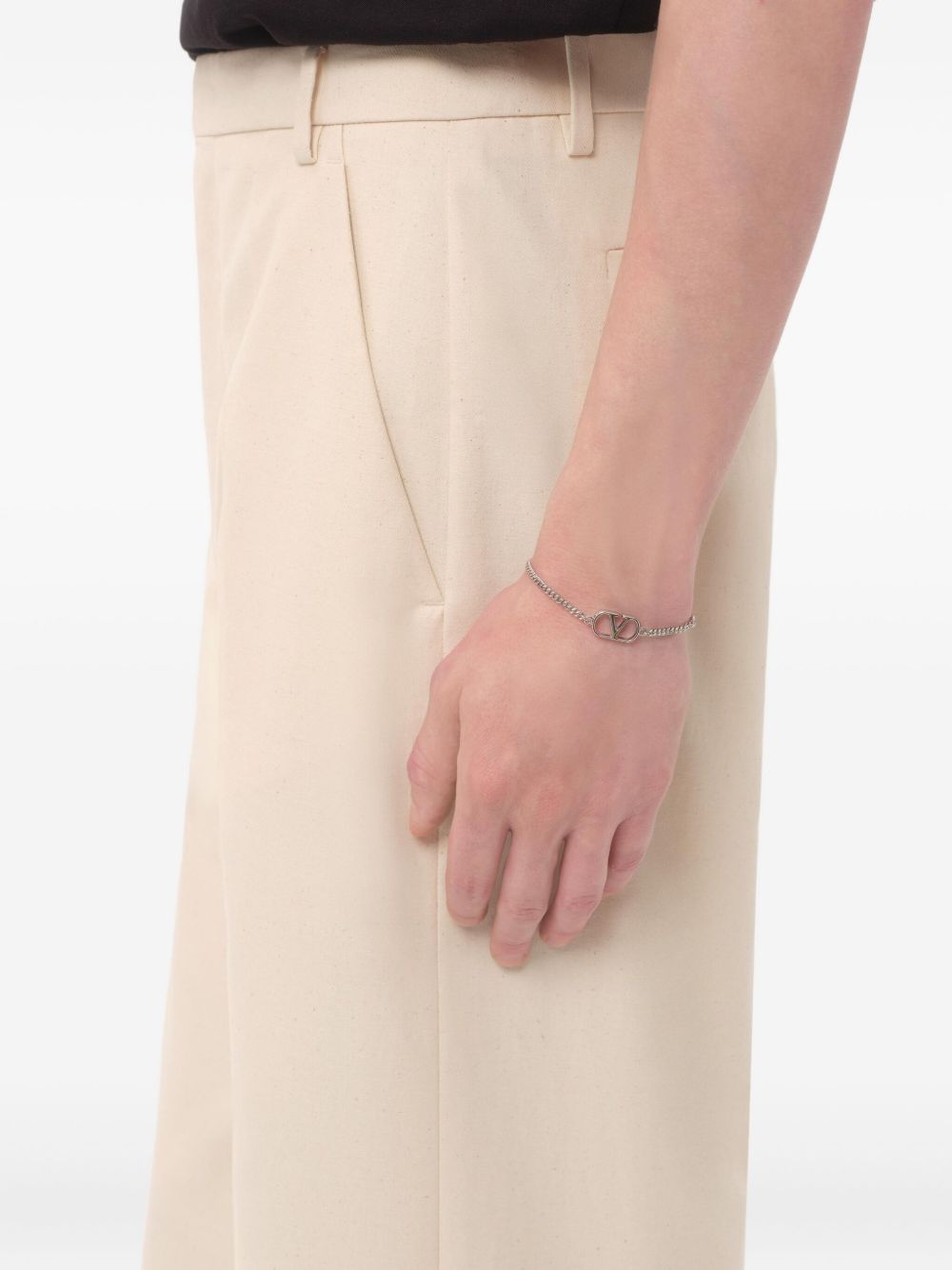 Valentino Garavani VLogo Signature Bracelet Silver