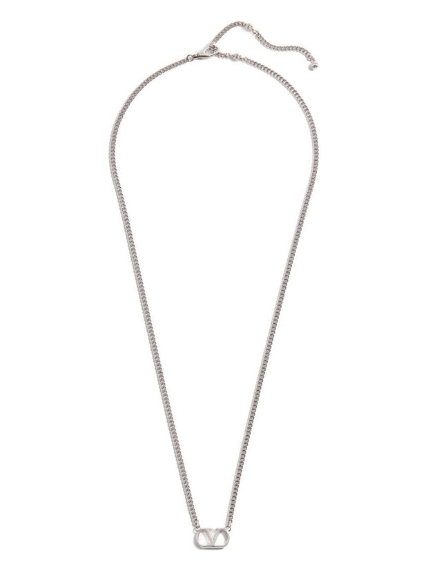 Valentino Garavani VLogo Signauture Necklace Silver