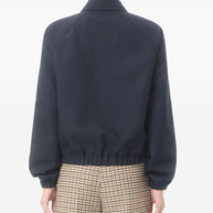 ValentinoVGold Wool Blend Blouson Jacket Blue