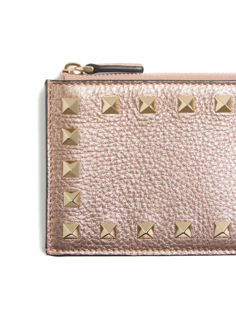 Valentino Garavani Rockstud Leather Coin Purse Pink