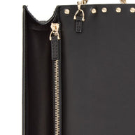 Valentino Garavani Rockstud Leather Wallet On Chain Black