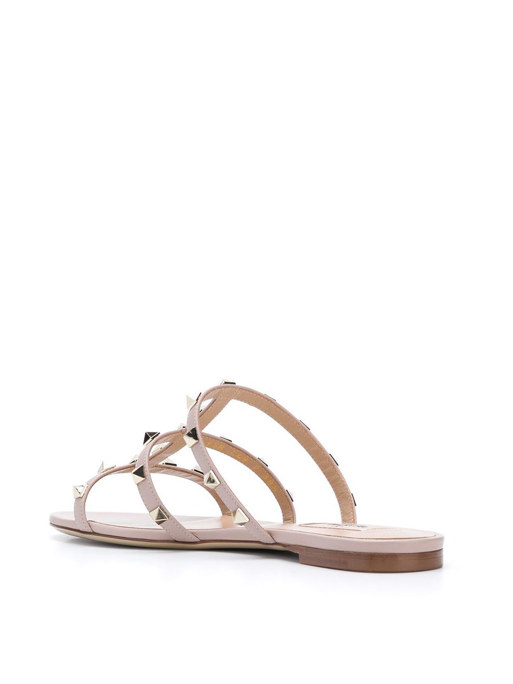 Valentino Garavani Rockstud Leather Sandals Powder
