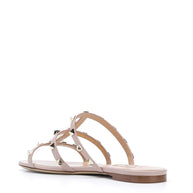 Valentino Garavani Rockstud Leather Sandals Powder