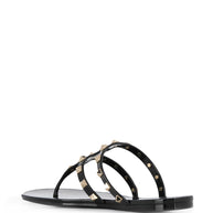 Valentino Garavani Summer Rockstud Thong Sandals Black