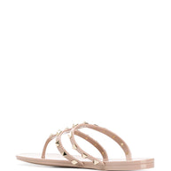 Valentino Garavani Summer Rockstud Thong Sandals Powder