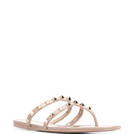 Valentino Garavani Summer Rockstud Thong Sandals Powder